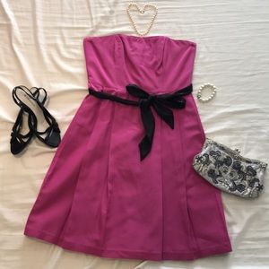 Strapless Pink Dress (with pockets!)